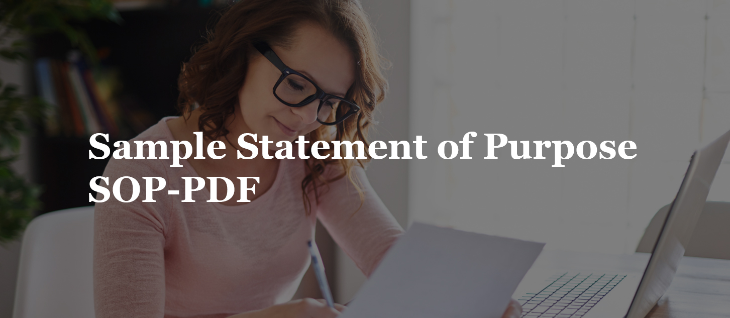 You are currently viewing Sample Statement of Purpose SOP-PDF