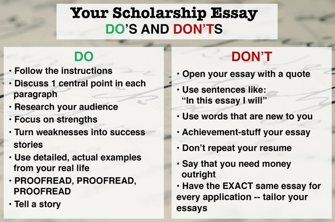 scholarship essay example