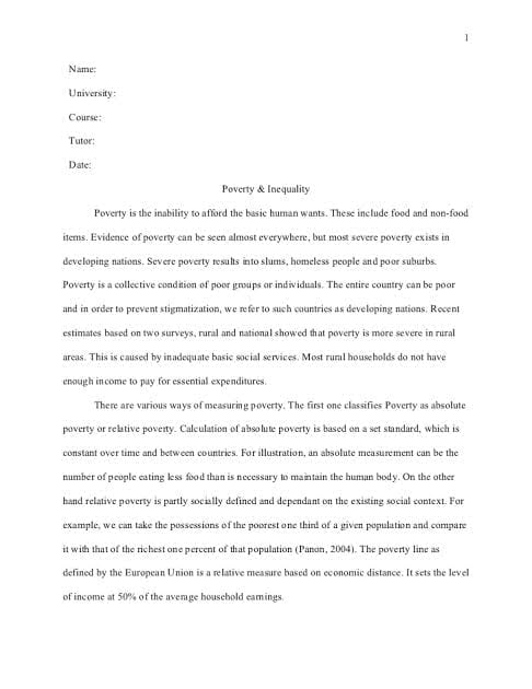 college essay layout